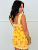 Honey Horse Print Lace Trim Mini Dress (Reg.)