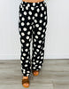 Black/White Polka Dot Pocket Pants (Reg.)