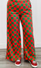 Red/Green Checkered Knit Pants (Reg & Plus)