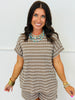 Striped Cap Sleeve Top & Shorts Set (Reg.) - 3 Colors