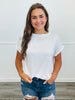 Round Neck Short Sleeve Top-2 Colors