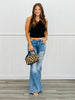 Oli & Hali Stud Distressed Flare Denim Jeans (Reg.)