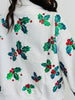 Queen Of Sparkles White Holly Card Logo Mockneck Sweatshirt (Reg. & Plus)