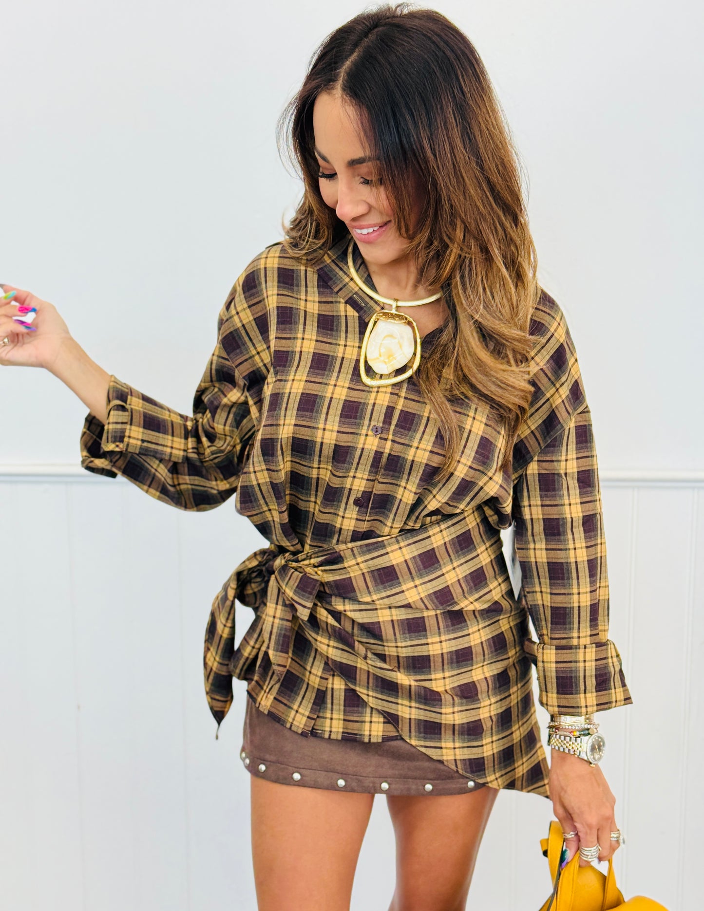 Plaid Button Down Shirt (Reg.)