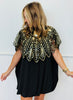 Black Sleeveless Bubble Hem Mini Dress (Reg.)