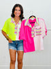 Multi Checkered Colorblock Contrast Top (Reg.) - 2 Colors
