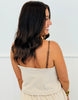 Cream/Brown Hacci & Lace Cami & Pant Set (Reg.)