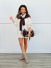 Cream Multi Striped Twofer Knit Shirt (Reg.)