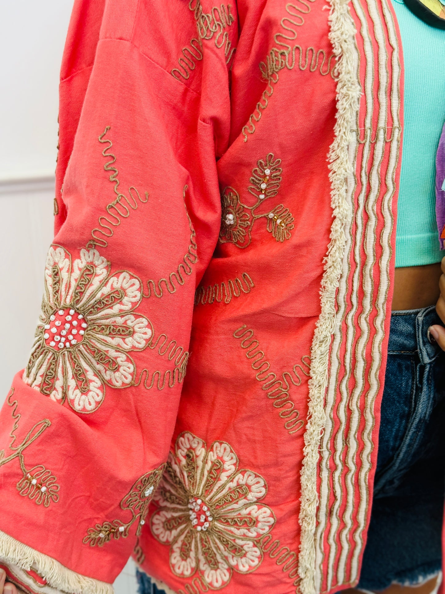 POL Pink Multi Wrap Kimono Jacket (Reg.)