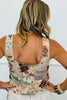 Tan Floral Sequin Sheer Tank (Reg.)
