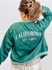 Embroidered Faux Suede Varsity Jacket  (Reg & Plus)-3 Colors