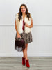 White/Taupe Faux Fur Vest (Reg & Plus)