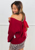 Back Bow Tie Sweater Knit Top (Reg.)-5 Colors