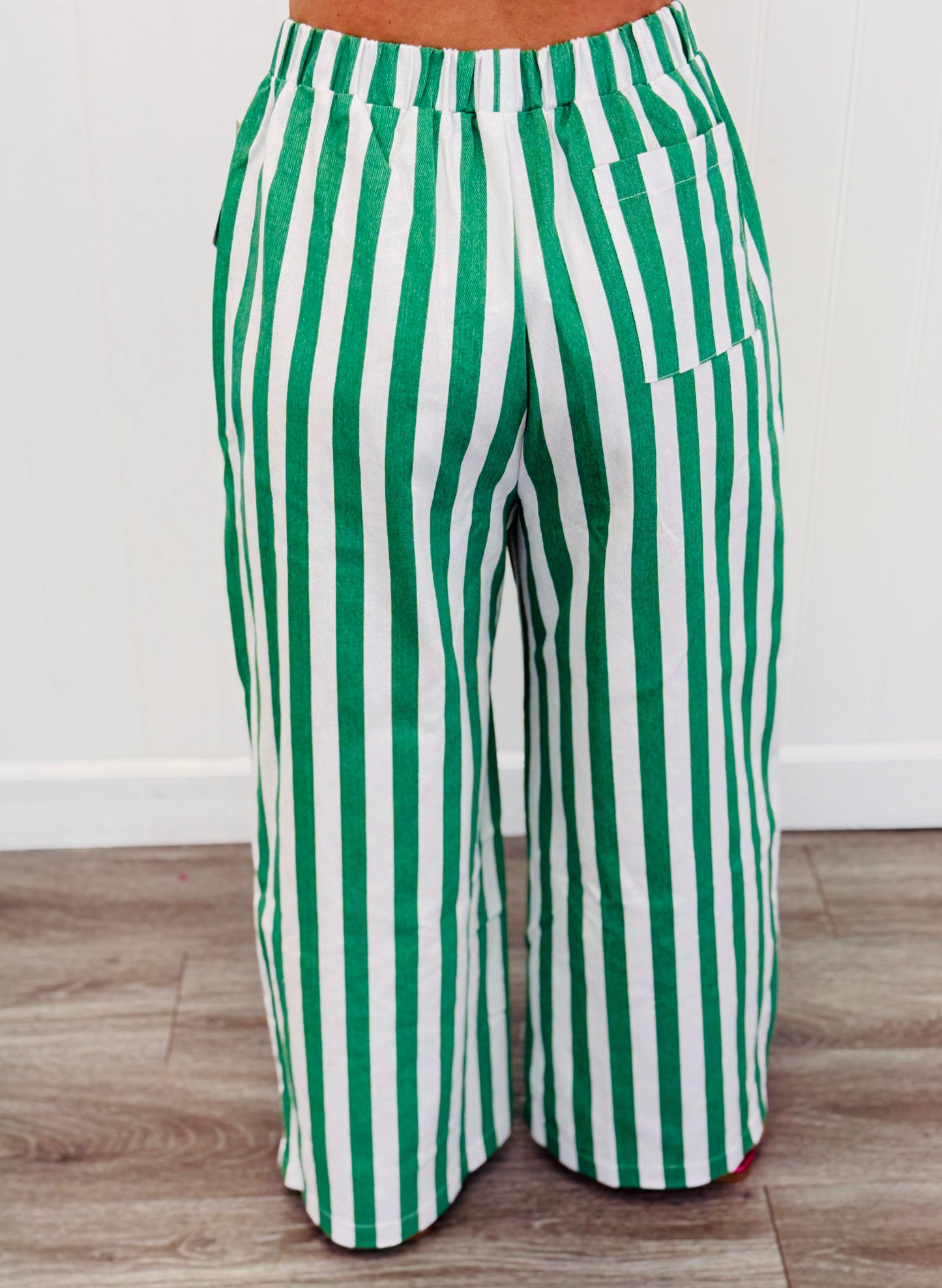 Colorful Striped Wide Leg Pants (Reg.)-3 Colors