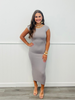Violet Ash Open Back Body Con Maxi Dress (Reg)