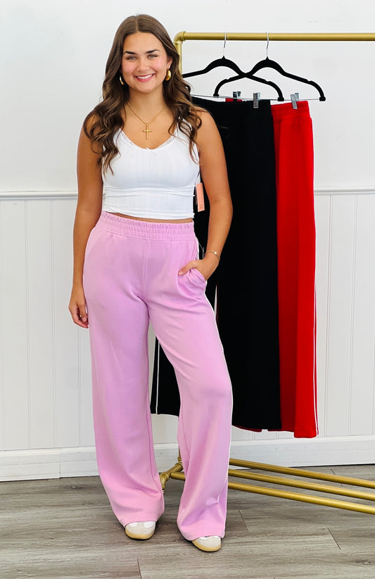 Modal Side Piping Active Pant (Reg. and Plus)-3 Colors