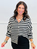 Black Striped Gigi Cardigan (Reg.)