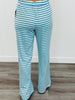 Blue Stripe Wide Pull On Pants (Reg.)