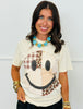 Happy Face Patchwork Graphic Tee (Reg. and Plus)