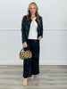Black Faux Leather Trousers (Reg.)