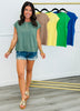Cap Sleeve Pima Cotton Pocket Tee (Reg.) - 6 Colors