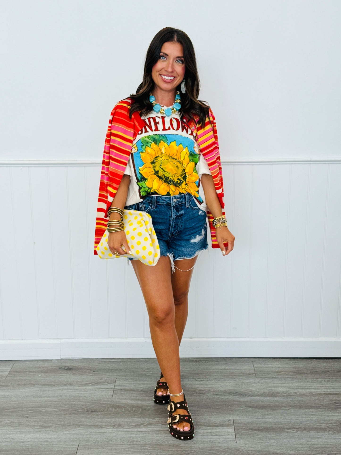 Sunflower Print Graphic Tee (Reg.)