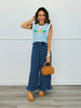 Navy/Blue Polka Dot Ruffle Hem Pants (Reg. and Plus)
