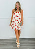 Cream/Red Big Bold Polka Dot Mini Dress (Reg.)
