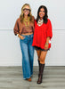 Polka Dot Satin Scallop Trim Top (Reg.) - 2 Colors