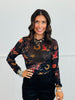 Western Print Mesh Top (Reg & Plus)-2 Colors