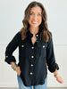 Gold Button Tab Shirt (Reg)- 2 Colors