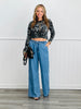 Medium Denim Wide Leg Pants (Reg.)