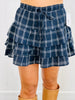 Navy Combo Plaid Mini Skort (Reg.)