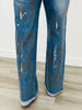 Denim Rhinestone Studded Pants (Reg.)