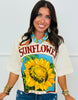Sunflower Print Graphic Tee (Reg.)