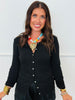 Button Up Long Sleeve Rib Knit Top (Reg.) - 5 Colors