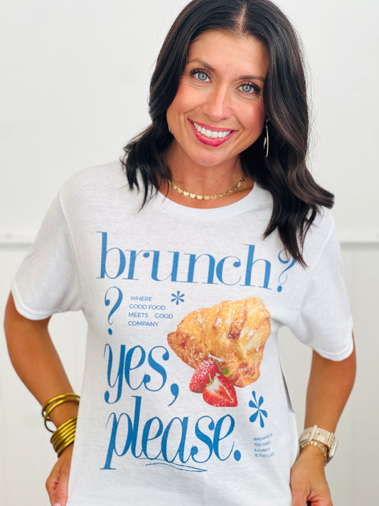 Brunch Yes Please Graphic Tee (Reg. & Plus)