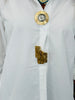 Multi Gold Detail Button Up Top (Reg.)