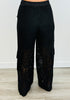 Lace Mix Straight Leg Pants (Reg.) - 2 Colors