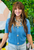 Starfish Buttons Sweater Cardi Top (Reg.)-3 Colors