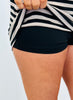 Black/Taupe Stripe Lyocell Skort (Reg.)
