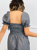 Charcoal Puff Sleeve Jumpsuit (Reg & Plus)