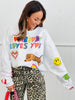 Ivory Somebody Loves You Graphic Sweatshirt (Reg.)
