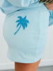 Pale Blue Coastal Embroidered Skort (Reg.)