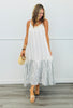 POL Ivory Multi Striped & Strappy Maxi Dress (Reg.)