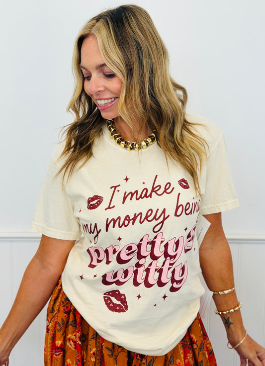 Pretty & Witty Graphic Tee (Reg. and Plus)