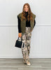 Camo Print Wide Leg Jeans (Reg.)