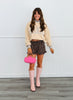 Latte Vintage Thanks Gingham Trim Sweatshirt (Reg.)