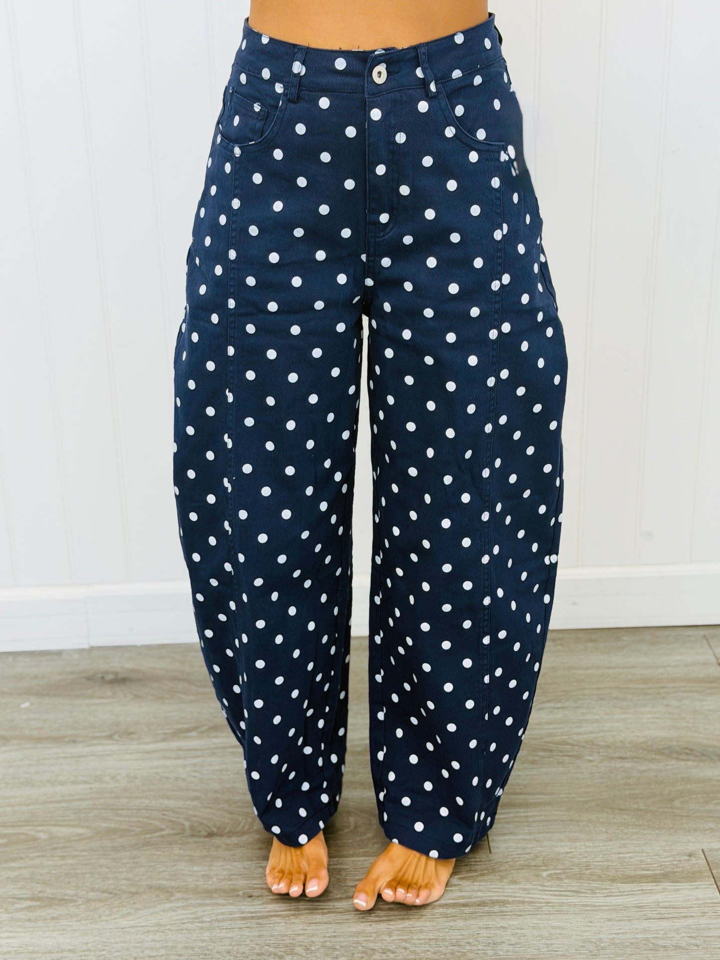 Polka Dot Party Barrel Pants (Reg.) - 4 Colors