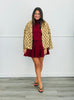 Red Turtleneck Sweater & Pleated Mini Skirt Set (Reg.)